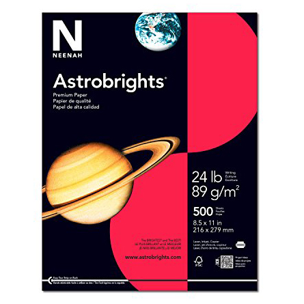 Astrobrights Coloured Paper (Rocket Red) - 500 Sheets - Image 1